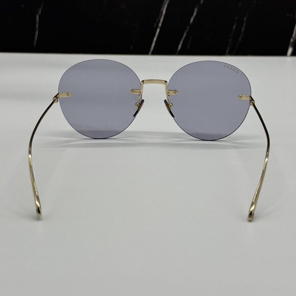 NEW GUCCI GG1149S 006 WITH EARRINGS GOLD WOMEN GUCCI SUNGLASSES main image 4